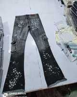Dernier design de jeans pour hommes, pantalons 2023, logo personnalisé, vêtements pour hommes, jeans pour hommes, pantalons OEM