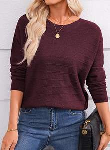 Sudadera de manga larga para mujer, material de lana suave, ajuste elegante, cómodo y acogedor para climas fríos, perfecto para ropa de calle - Product Image 2