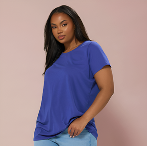100% coton personnalisé luxe coton t-shirt Boxy Fit femmes surdimensionné t-shirt grande taille Style décontracté respirant conception OEM/ODM - Product Image 1