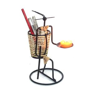 ขาตั้งปากกาโลหะทำมือขนาดสั่งทำได้ งานฝีมือทันสมัย ตกแต่งโต๊ะได้หลากหลาย ใช้งานได้หลายรูปแบบ ขายส่งจากผู้ผลิต - Product Image 1