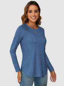 Camisetas transpirables de bajo precio para mujer, camisetas de manga larga para adultos para mujer, disponibles en Stock, nueva calidad Premium - Product Image 5