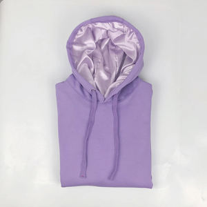 Sudadera con capucha de satén para hombre y mujer, ropa para parte superior unisex, con forro de satén, 100% algodón grueso, personalizada, venta al por mayor - Product Image 2