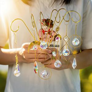 Lot de 6 mini-piquets pour plantes en EVA avec attrape-soleil en cristal coloré - Supports de plantes d'intérieur/extérieur de 8 pouces pour plantes en pot - Product Image 2