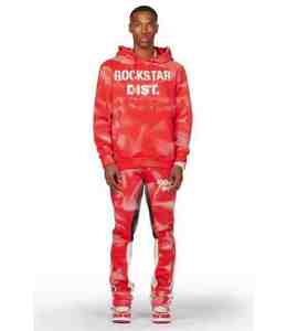 WT ชุดเสื้อฮู้ด500gsm แบบมีซิปสำหรับผู้ชายชุดเสื้อกางเกงมีฮู้ดผ้าซับในพิมพ์ลายตัดและเย็บแบบกรดออกแบบได้ตามที่ต้องการ - Product Image 1