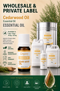 Bulk Pure 100% Atlas Cedarwood Essential <b>Oil</b> Cedrus Atlantica Steam Distilled Wholesale Private Label OEM for <b>Diffuser</b> Perfumery - Product Image 3