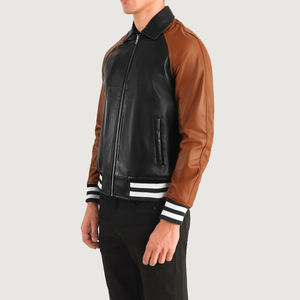 Venta al por mayor OEM para hombre Varsity chaqueta clásica de béisbol Letterman chaqueta con bordado Streetwear moda y opciones de logotipo personalizado - Product Image 2