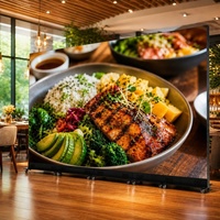 Écran LED d'affichage intérieur de haute qualité à petit pas de pixel Smart P1.86 GOB pour événements promotionnels de restaurant, garantie de 3 ans