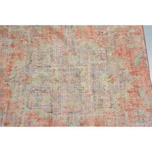 Alfombra turca naranja Vintage, área grande clásica, 3x7,4 pies, tejido plano, retales de látex de lana para adolescentes, pasillo Rectangular - Product Image 5