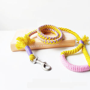 Guinzaglio per animali domestici in materiale riciclato unico colorato multicolore di Design alla moda di marca cucciolo di cane corda di trazione - Product Image 5