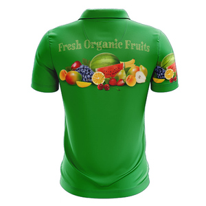 เสื้อกีฬาผู้ชายผ้าโพลีเอสเตอร์แห้งเร็วออกแบบได้ตามต้องการสำหรับโปโลเทนนิสโบว์ลิ่งกอล์ฟพิมพ์ลายและปักโลโก้ - Product Image 4