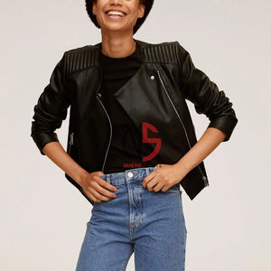 Chaqueta de Cuero Genuino de Alta Calidad para Mujer, Estilo Café Racer, Transpirable, Novedad 2026 - Product Image 6