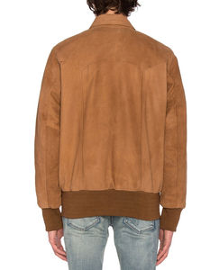 New Breathable <b>Men</b> <b>Suede</b> Leather <b>Jacket</b> Comfortable Reversible Plus Sized Leather <b>Jacket</b> Customized Logo Breathable <b>Jacket</b> OEM - Product Image 3