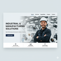 Web sitesi işletmeleri için güvenilir çözümler sunan endüstriyel ve üretim Web sitesi geliştirme profesyonel Web ajansı