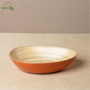 ชามไม้ไผ่แบบมินิมอลรักษ์โลก งานฝีมือรูปทรงโค้งมน - Product Image 5