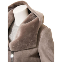 2023 veste d'hiver femmes en peau de mouton en cuir de mouton respirant Double boutonnage polaire laine respirant Parka manteau femmes