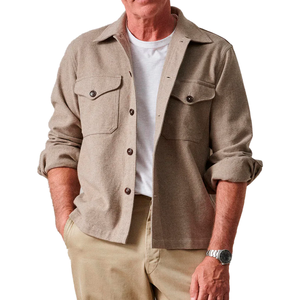 แจ็กเก็ตผสมผ้าฝ้ายทอลายทแยงของผู้ชายผ้าโพลีเอสเตอร์ออกแบบได้ตามต้องการสำหรับฤดูหนาวเสื้อผ้าแนวสตรีทสูง - Product Image 2