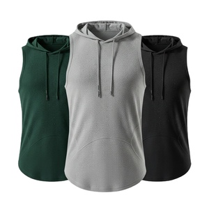 Cotton <b>Men's</b> Hip Hop Gym Tank Top Lightweight Breathable Quick Dry Stretch Fabric Soft Customizable Fitness - Product Image 5