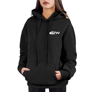 Femmes surdimensionné 100% coton pull à capuche imprimé Streetwear polaire vestes décontracté hiver mode avant Logo sweats - Product Image 1