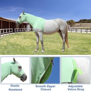 Protector de Crines de Caballo de Nailon de Alta Calidad, Capucha Elástica de Ajuste Suave, Abrigo para Brillo y Cuidado de Crines - Product Image 6