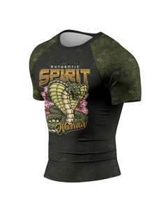 2024 Sublimation Printed Quick Dry Men Rash Guard in Custom Logo MMA Training Rash Guard NO GI Grappling Jiu Jitsu BJJ Rashguard - Product Image 3