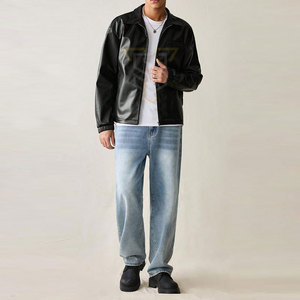 Veste d'hiver en cuir pour homme, professionnelle et résistante, personnalisable selon votre propre design, pour un usage décontracté. - Product Image 4