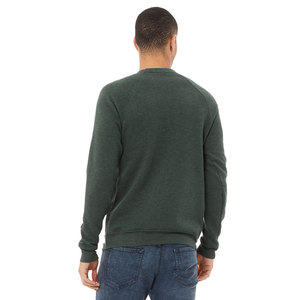 Sudadera con capucha Bella + Canvas 3901 Forest Fleece Unisex Soft Raglan Crew Neck con diseño de logotipo personalizado bordado para invierno - Product Image 3