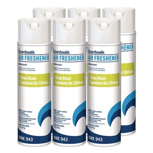 Boardwalk BWK943 10 Oz. Ambientador en Aerosol Ecológico con Aroma Cítrico, Capacidad de 50 ml para Oficina, Hogar y Automóvil (6/Caja) - Product Image 3