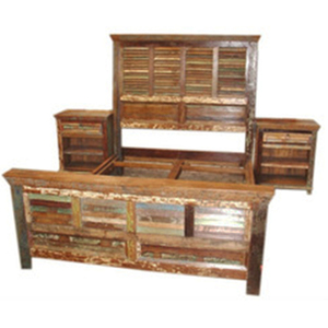 Indien repris par solide bois meubles de chambre à coucher - Product Image 1