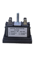 Compteur d'heures industriel intelligent GIC Z71FBB, boîtier en plastique, écran LED, réinitialisable, alimentation NA, cache de données 1 an