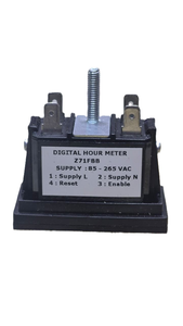 Compteur d'heures industriel intelligent GIC Z71FBB avec boîtier en plastique, affichage LED et réinitialisable - Product Image 3