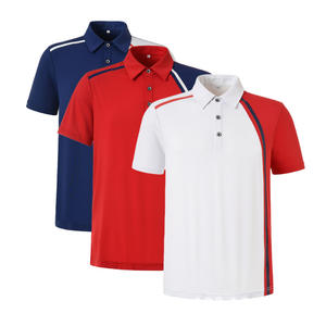 Polo de golf de secado rápido con logotipo personalizado del fabricante, Polo de golf transpirable, Polo bordado de algodón para hombre - Product Image 2