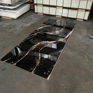 Panneau mural en plastique pour décoration intérieure, alternative 4x8, design moderne écologique pour hôtel, appartement - Product Image 1