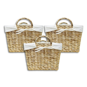 ตะกร้าผักตบชวาสำหรับเก็บของและของขวัญส่งออกจากเวียดนาม - Product Image 1