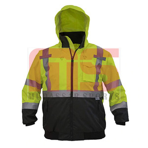 เสื้อแจ็กเก็ตบอมเบอร์สะท้อนแสงสำหรับผู้ชายกันน้ำกันลมชุดทำงานแบบไฮเทคเสื้อผ้านิรภัยสำหรับงานก่อสร้างสำหรับฤดูหนาว - Product Image 5