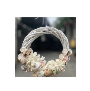 Vietnam Handmade Coastal Decor Beach Wreath Seashell use for Souvenir Coastal Decoration Party <b>Christmas</b> <b>stockings</b> crafts - Product Image 1