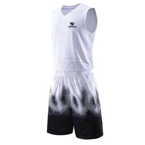 Ensembles de maillots de basket-ball de haute qualité, prix de gros bon marché, impression par sublimation, logo personnalisé, séchage rapide, respirant, 100% polyester - Product Image 5