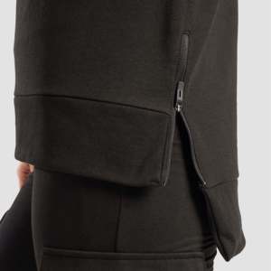 Haut de sport noir en tricot style simple avec fermeture éclair latérale pour l'entraînement - Product Image 6