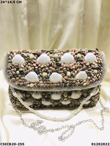 Elegant Ethnic Style Handcrafted Designer <b>Evening</b> <b>Bag</b> for Ladies Bridal Clutch Cum Sling - Product Image 6