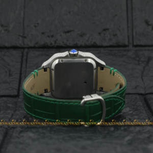 สายหนังสไตล์ฮิปฮอปสุดอินเทรนด์ครึ่งเย็นสำหรับทุกเพศนาฬิกาข้อมือเพชรผ่านการทดสอบแบบดั้งเดิม - Product Image 4