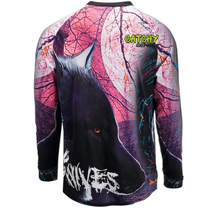Camiseta de paintball sublimada personalizable con hombros acolchados, camisa de Paintball de puntada reforzada ligera y duradera - Product Image 4