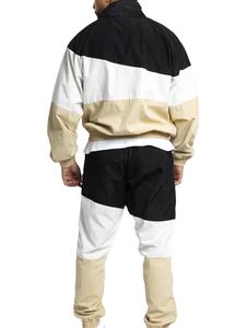 OEM survêtement respirant personnalisé deux pièces survêtement court veste coupe-vent à fermeture éclair en nylon ensemble long survêtement pour hommes 2026 - Product Image 6