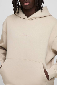 Sweat à capuche surdimensionné en molleton 100% coton épais et lourd, qualité supérieure, coupe-vent et respirant, avec logo personnalisé OEM imprimé. - Product Image 6