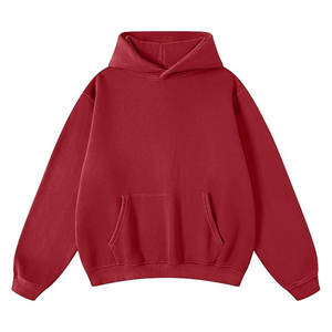 Acid Wash Hombres Logotipo personalizado Drop Shoulder Fleece Pullover Hoodie Loose Fit Ultra Soft Sudadera con capucha Bolsillos Sudaderas con capucha - Product Image 1