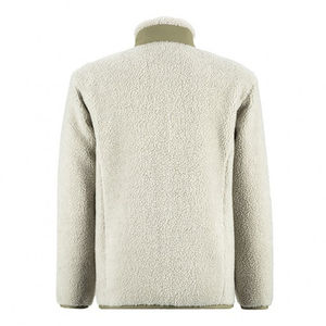 Fermeture éclair polaire veste plaine vêtements d'extérieur chauds col montant veste zippée complète adulte plaine polaire vestes pour hommes - Product Image 2