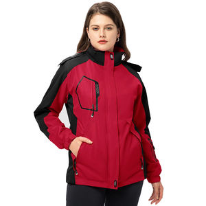 Chaqueta Cortavientos de Mujer de la Mejor Calidad, Transpirable, Impermeable, de Poliéster y Lona, Estampada, Reversible, Tejida - Product Image 2