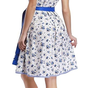 Costume de dirndl bavarois pour femmes grande taille, imprimé floral léopard, robe traditionnelle pour le festival d'Oktober et les festivals de la bière - Product Image 5