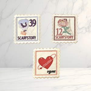 Parche Bordado Termoadhesivo con Diseño de Sello Vintage para Sombreros y Ropa - Product Image 1