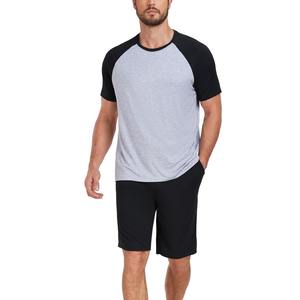 Nueva llegada Proveedor de fábrica Tallas grandes Conjunto de pantalones cortos para hombre Verano Manga corta Tops y pantalones cortos Conjuntos de camisetas de BD - Product Image 3