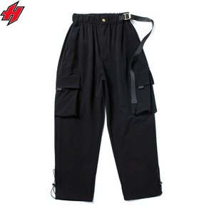 Techwear กางเกงคาร์โก้ผู้ชาย, กางเกงฮาราจูกุฮิปฮอปสตรีทแวร์กางเกงวอร์มเอวยางยืดกางเกงเทคโนโลยีไซเบอร์พังค์ - Product Image 1