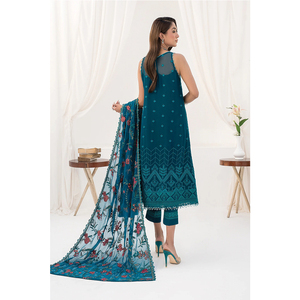 Robe de soirée en mousseline de soie de style pakistanais pour femmes robe de soirée traditionnelle en mousseline de soie pour femmes - Product Image 2